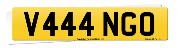Registration number V444 NGO